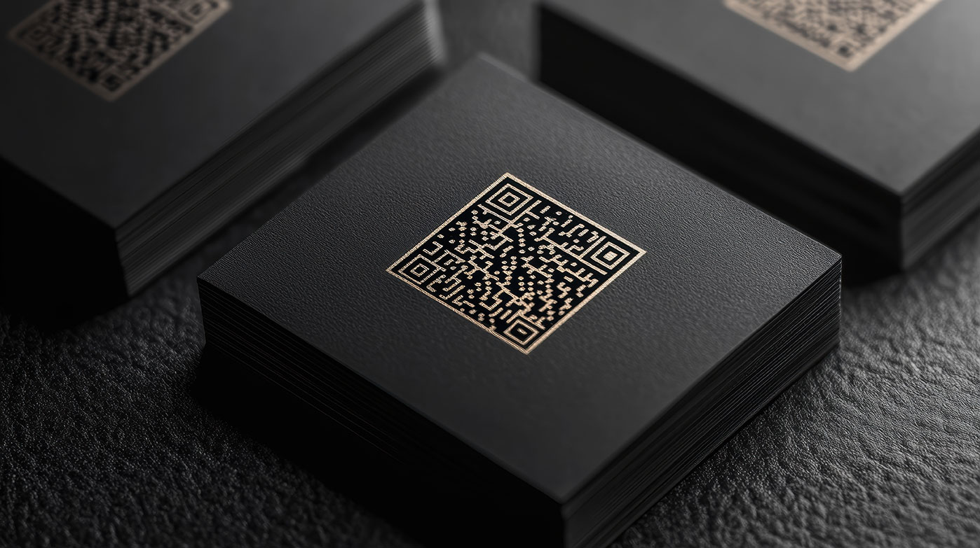 Business professionals in a networking context suitable for digital business cards.